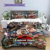 Jurassic Pattern Bedding Quilt Set Quilt Cover Pillowcase Home Decoration Gift (1 * duvet cover + 2 * pillowcase, without core)