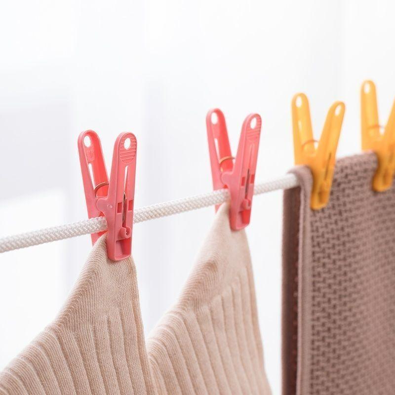 20/120Pcs Windproof Plastic Clip Multi Functional for Clothes, Socks Underwear Bed Sheets Anti Slip Fixation Home Clothespins