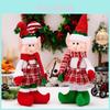 Creative Christmas Decoration Plush Doll Figure In Red And Green For Festive Cheer