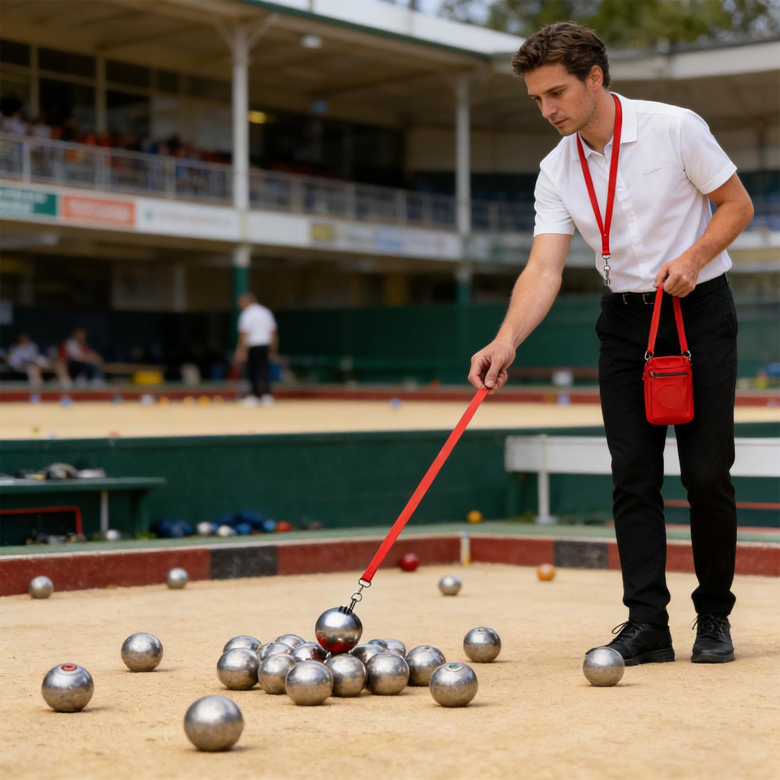 Balls Picker Magnet Portable With Lanyard Grabber Lightweight Bocce Balls Picker Magnet For Adults Women Players Exercise