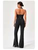 Women's Open Back Yoga Jumpsuit: Butt-Lifting Micro Flare Pants with Bare Feel Fit