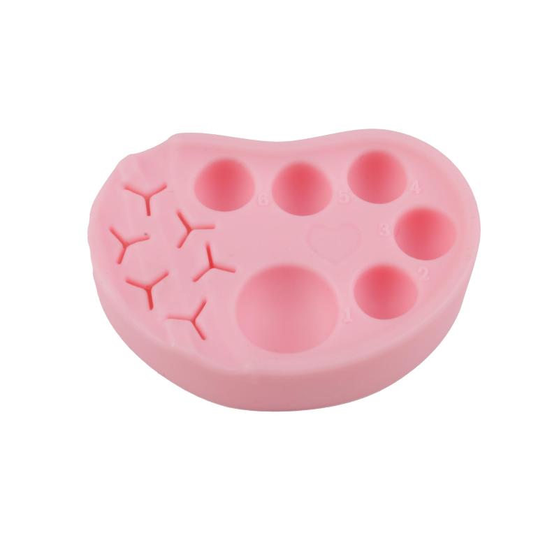 Multifunctional Silicone Manicure Palette Soft Surface for Nail Art Eyelash Tattoo Color Mixing Durable Makeup Palette