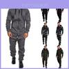 Herren Camouflage Jumpsuit mit Kapuze und Reißverschluss Perfekt für den täglichen Gebrauch
