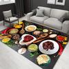 1pc 1239132882Pattern Carpet, Area Rug For Living Room Bedroom Room Bed Chair Laundry Entryway Corridor Yard Non-slip Outdoor Camping Rug Fl