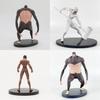 Stunning Attack On Titan Figurines Collection With Eren Mikasa Levi Jaw Beast Titan Plastic Models