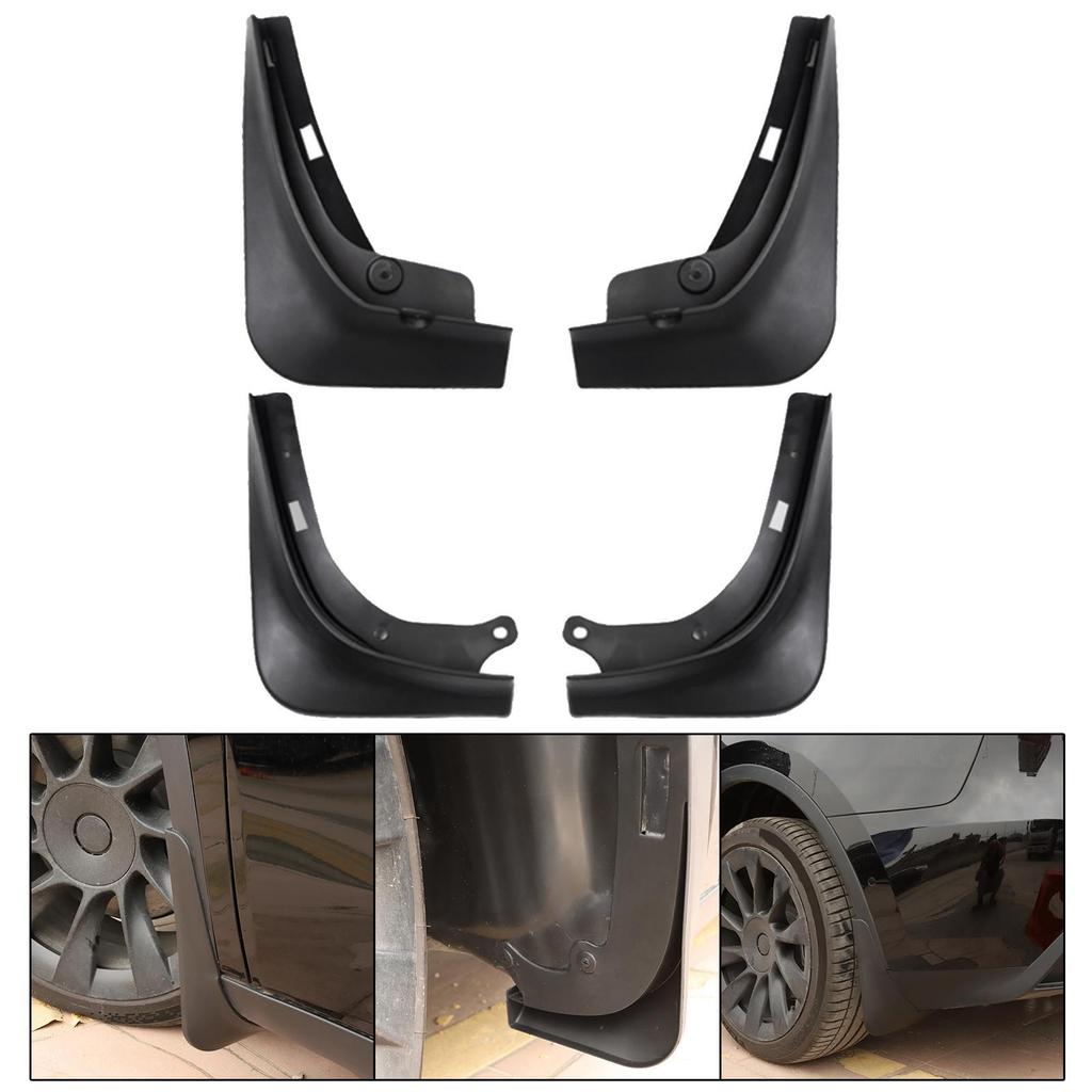 4Pcs Car Wheel Flaps Mudflaps for Model Y No Drilling Required