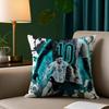 Footballer MMMessiS Pillow Case Short Plush Print Cushion Cover Square Throw Pillow Covers Sofa Home Decor