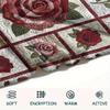 Rose Flower Print Flannel Blanket, High quality Comfortable for All Seasons, Home Decor, Warmth and Comfort, Perfect for Christmas Gifts101