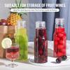 17oz Glass Bottles with Lids, for Juice,Smoothies,Water,Milks,Beverage Storage,Clear Mason Jars for Pickles,Jams,Food Storage