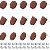 Oubaka 60pcs Wooden Earring Studs for Jewelry Making,Wooden Stud Earrings Wood Earring Posts Earring Pin Stud Bulk with 100pcs Earring Backs for DIY