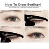 Multi-functional Cat Eye Makeup Card: Eyeliner, Eyeshadow & Eyebrow Template