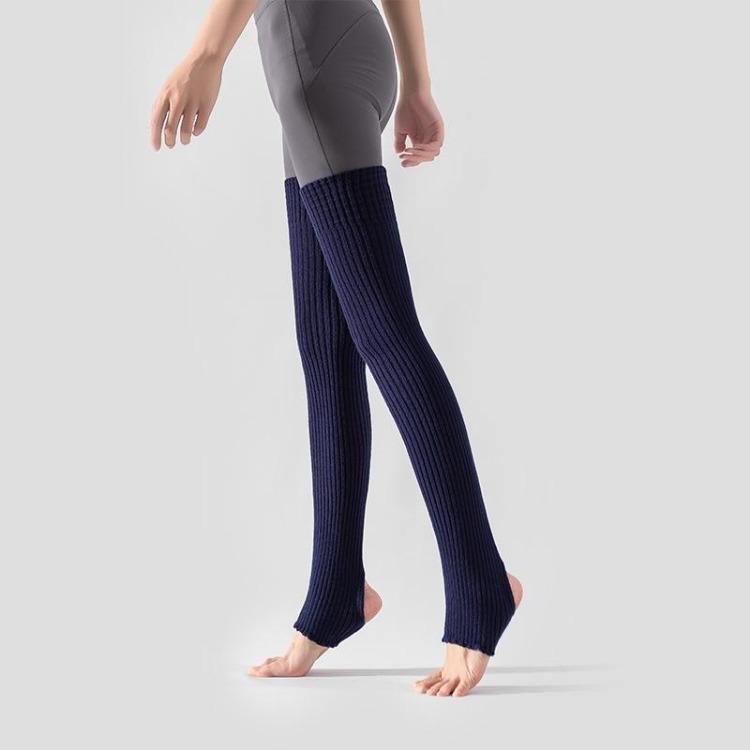 Solid Color Yoga Socks Women's Long Tube Over The Knee Autumn and Winter Warm Leg Guards Pilates Sports Fitness Stockings