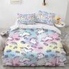 Carton Unicorn Comfortable Quilt Cover Set Children Kids Winter Soft Duvet Cover Sets ,twin Ful Quen King Bedrom Set Home Textile House De Couete