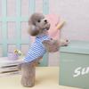 Pet Bichon Teddy Schnauzer small dog dog clothes vest spring and summer cat clothes 24 cloth label striped vest