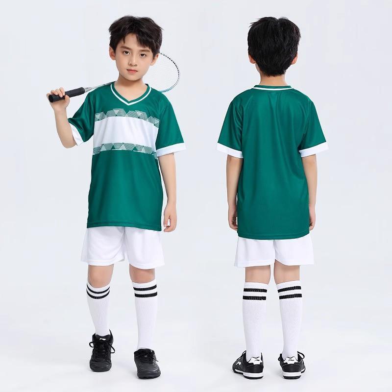 Kids Sports Set Breathable Quick-Dry T-Shirt Shorts Badminton Tennis Jump Rope School Training Unisex