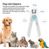 Cat Dog Nail Clippers And Trimmer, Pet Nail Clippers With LED Light To Avoid Over-Cutting, Nail File & Razor