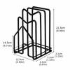 Thin Profile Cutting Board Storage Rack 4-Layer Design Baking Tray Drying Stand  For Cookware