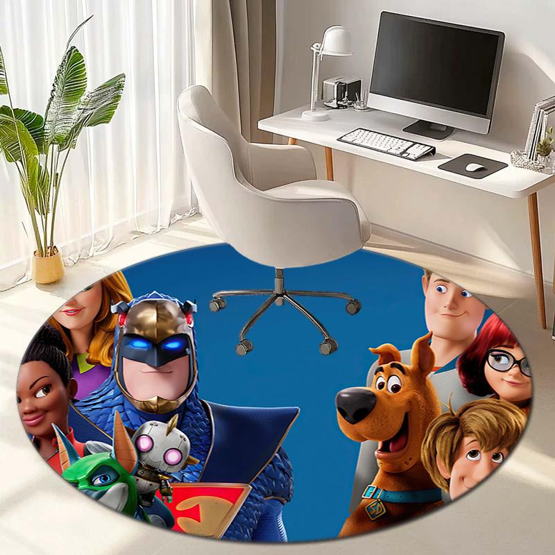 Halloween supernatural comedy adventure movie Scooby-Doo Round Carpet Soft Home Decoration Corridor Table and Chair Anti slip Outdoor Floor Mat rug 2