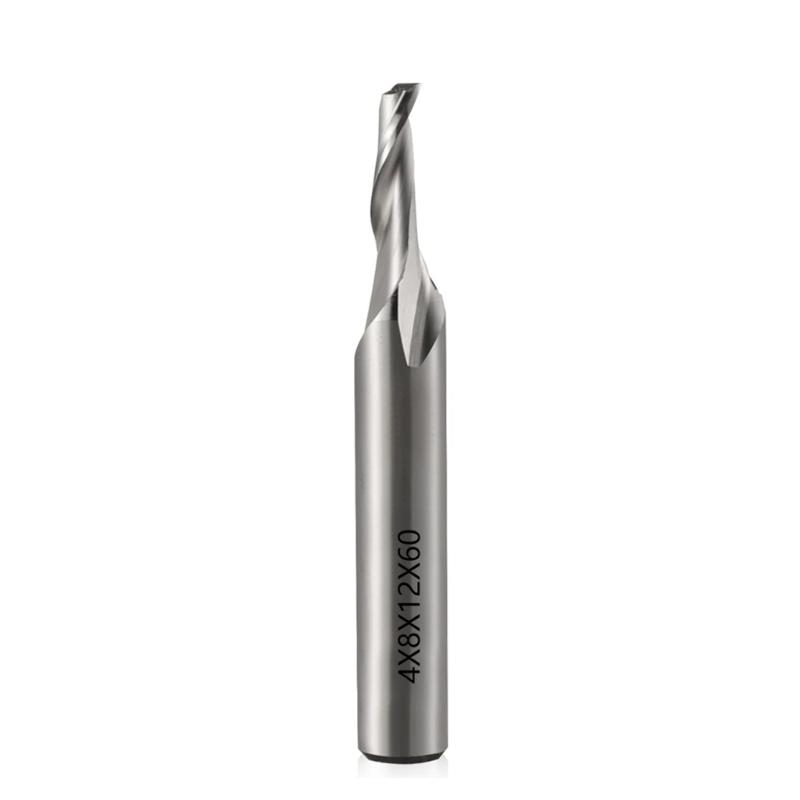 Precise Router Bit Single Flute End Mill For Aluminum Cutting With HSS Material In Multiple Size Machining Part