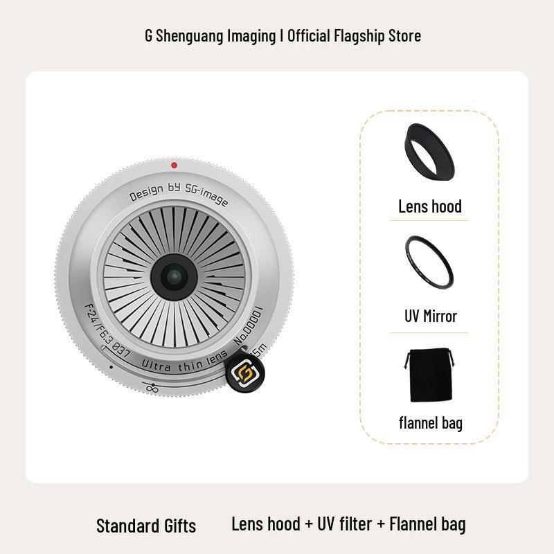 

Shenguang 24mm F6.3 Full-Frame Manual Pancake Lens for E-mount, L-mount, and Z-mount Cameras - Ideal for Humanistic and Scenic Photography.
