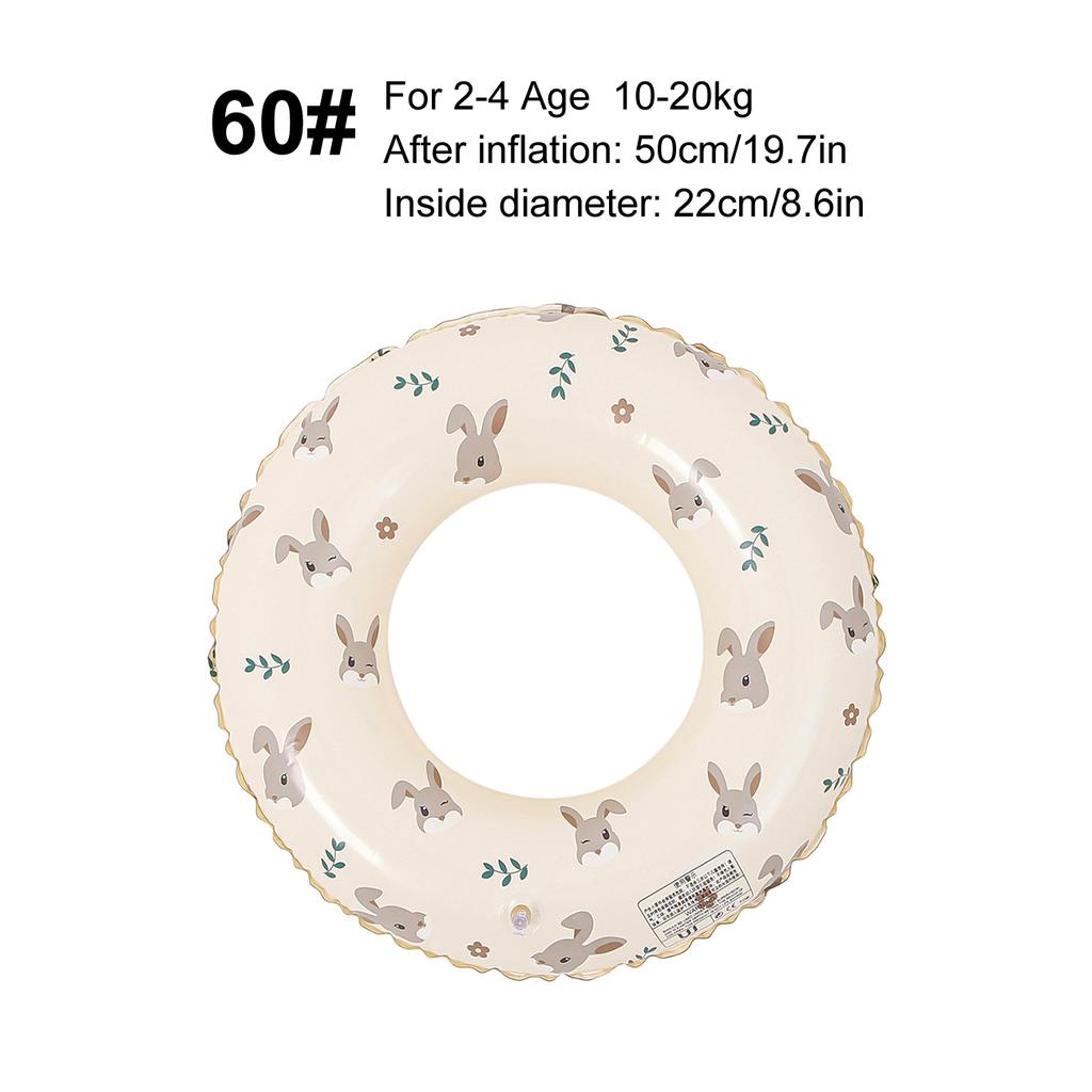 Lovely Rabbit Swim Ring For Women,Pool Floats Armpit Lifebuoy For Adults,Leisure Beach Swimming Inflatable Floating Toy