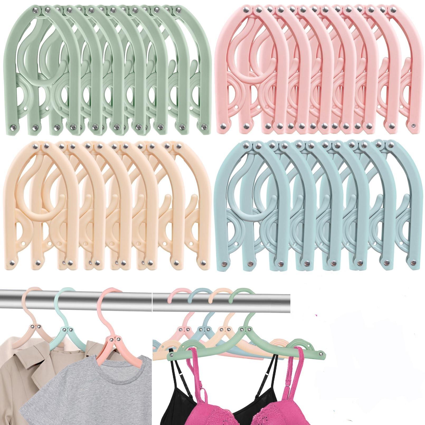 

Набор из 24 складных дорожных вешалок Нескользящие портативные складные вешалки для путешествий на круизном лайнере и дома - Цвет случайный 1 PCS