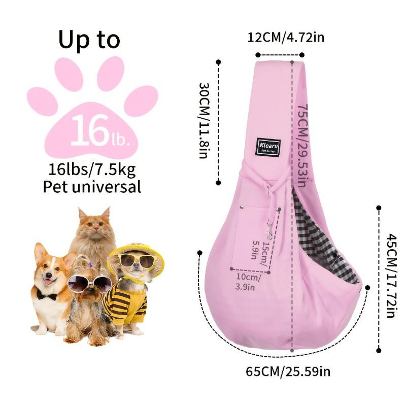 1pcs Lightweight Universal Crossbody Bag Strap for Dogs and Cats Breathable and Non-stuffy Portable and Foldable for Travel and Storage