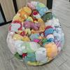 User Friendly PVC Clear Oversized Storage Sacks Holds 100 Plus Plush Toy And Transforms Into Supportive Bean Bag Chair