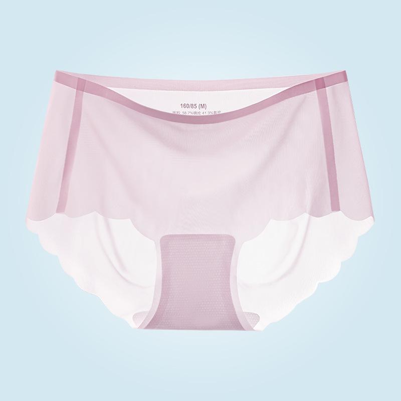 Super Cienka Maseczka do Twarzy Wygodne Majtki Oversize Oddychające ze Średnim Stanem Bezszwowe Antybakteryjne Figi Damskie