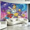 The Simpsons Wall Tapestry Aesthetic Wall Hanging Printed Fabric Blanket Decorative Tapestries for Bedroom Living Room Home Decor