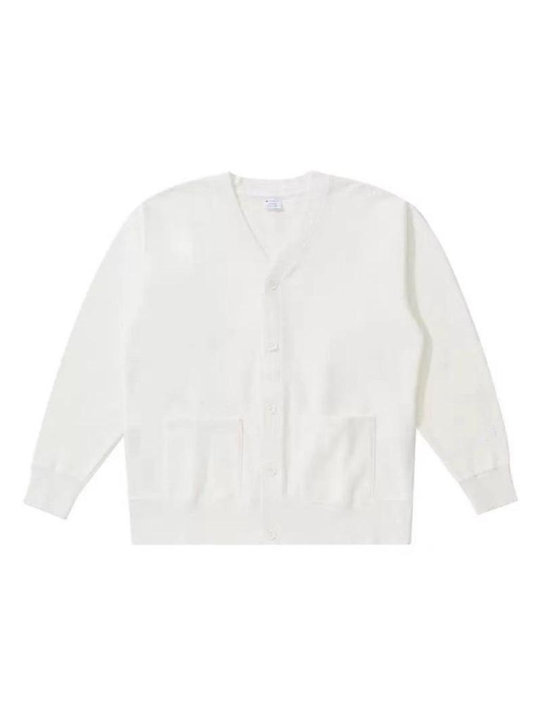 V-neck Loose Knit Cardigan for Couples - Unisex Outerwear for Spring & Autumn