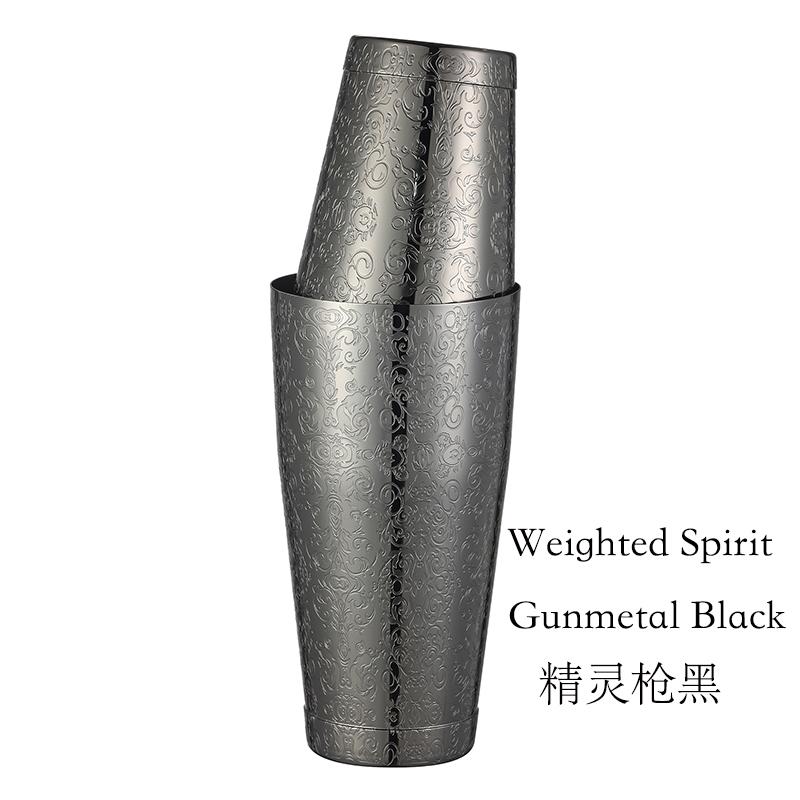 Bar Cocktail Shaker Boston Shaker: 2-piece Set: 18oz Weighted & 25oz Weighted Professional Bartender Cocktail Shaker-