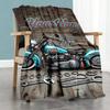 Motociclette Harley-Davidson Personalizza il Tuo Nome Coperta Accogliente Coperta Personalizzata Comfort Durevole Versatile per Riposo Letto Divano Spiaggia
