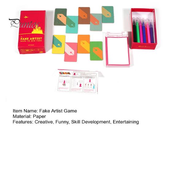 A Fake Artist Goes To New York Christmas Stocking Stuffer or Secret Santa Gift Party Drawing Game for 5-10 Players