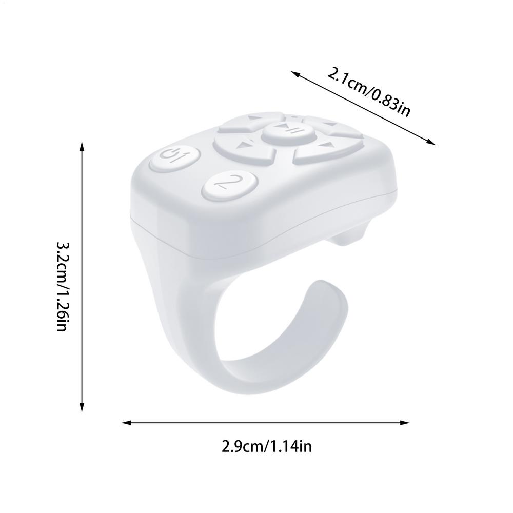 Scrolling Ring Smart Ring Page Turner Camera Shutter Smart Ring Camera Video Recording Remote Wireless E-Reader Controller