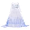 Girls Snow Queen 2 Royal Anna Costume Deluxe Princess Dress Frozen Role Playing Toddler Elsa 2 Elegant Frock Halloween Clothes