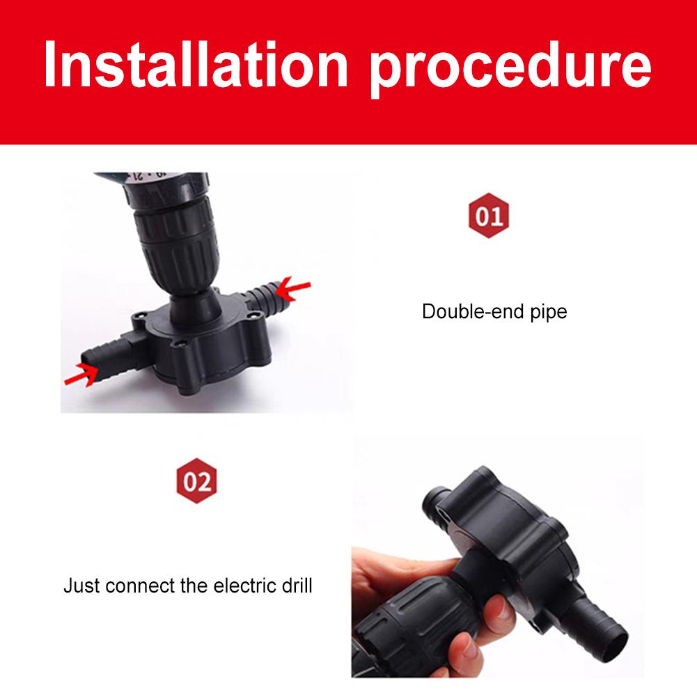 Portable Hand Drill Pump Water Transfer Pump Household Electric Well Hand Pump Centrifugal Water Pump for Water Liquid Transfer