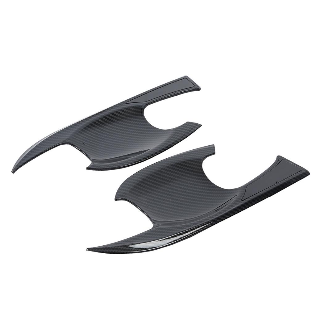 4Pcs Car ABS Door Handle Bowl Cover for Yaris VIOS XP150 2019‑2022(Carbon Fiber)