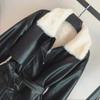 Lamb Fur Jacket Women's Winter New Loose Velvet Thickened Retro Pu Locomotive Clothing