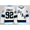 Vintage Utah Hockey Jersey 9 Embroidered Ice Practice Shirt Mens Cotton Blend Retro Team Uniform