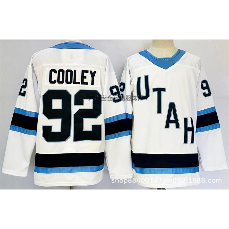 Vintage Utah Hockey Jersey 9 Embroidered Ice Practice Shirt Mens Cotton Blend Retro Team Uniform