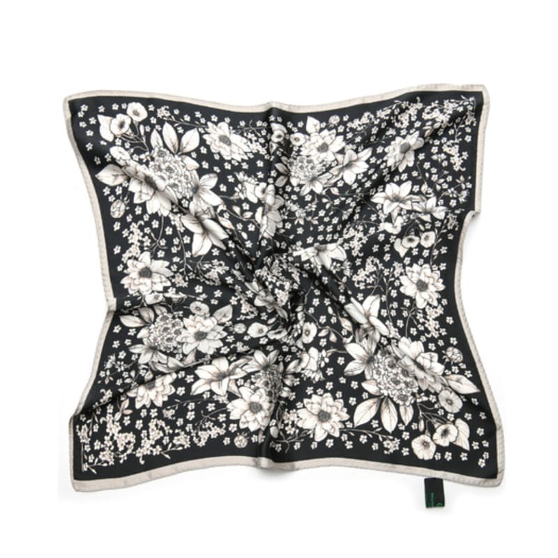 DOYOUKNOWMC ALL SEASON Kara Flower Black Petite Scarf