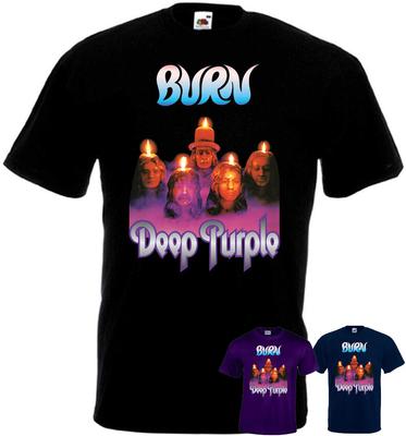 T-shirt Deep Purple Burn gruppo hard rock tutte le taglie S-5XL
