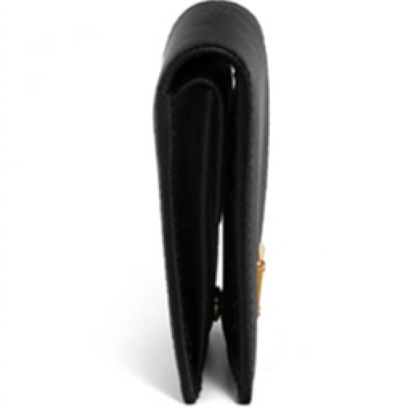 Prada Saffiano Dreieck Logo Kleines Portemonnaie 2 Fächer 1mv204 Qhh F0002