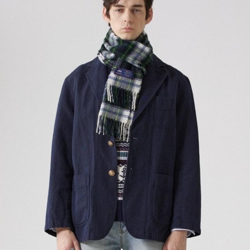 ABRAHAM MOON Merino Wool Muffler 25cm - Dress Gordon