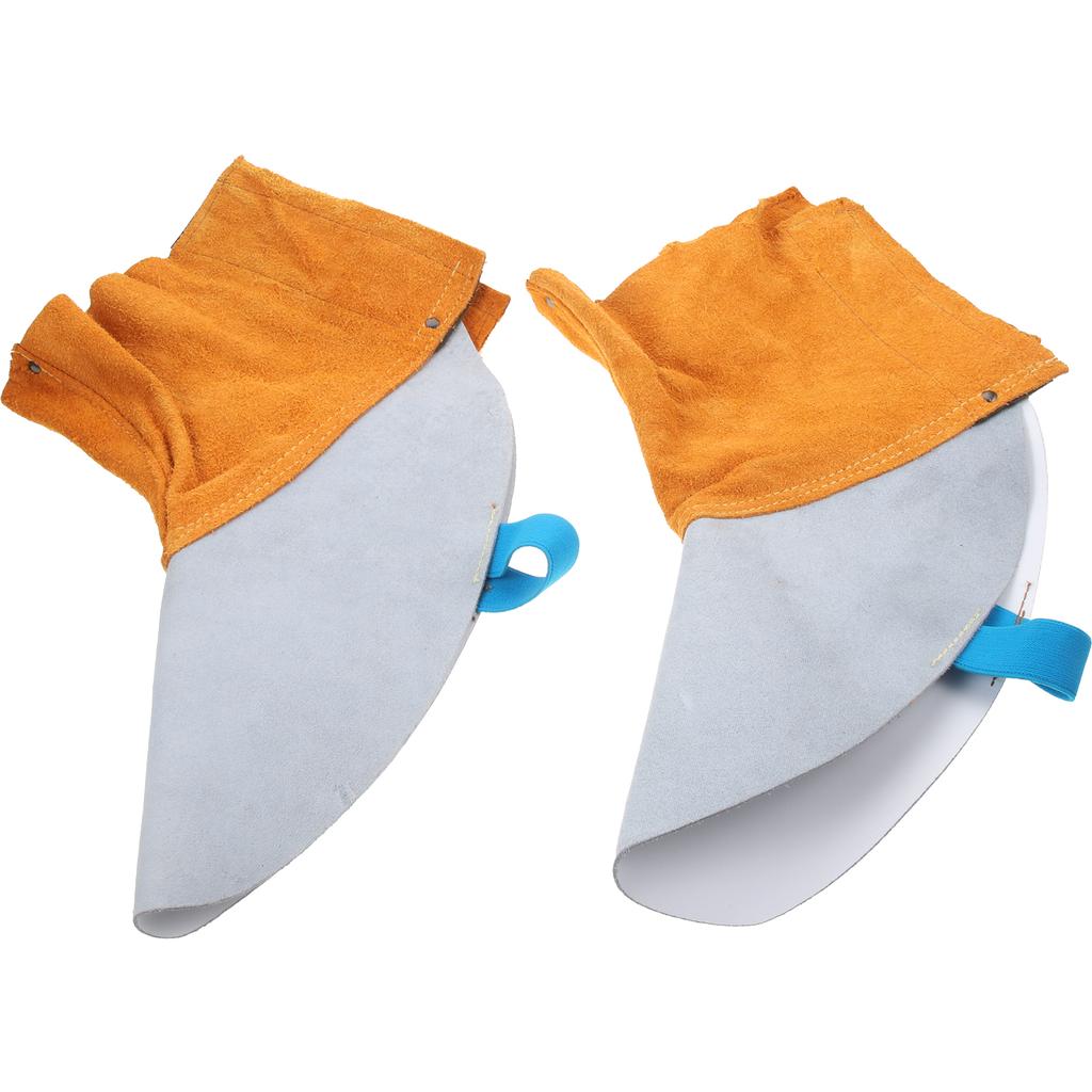 Cowhide Welding Foot Cover High Quality Metal Button Flame Retardant Heat Insulating Shoe Dust Cover Welding Protective