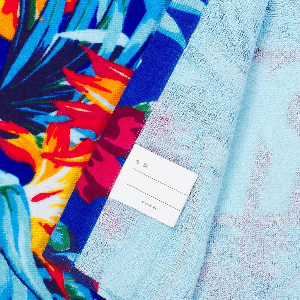 Marushin 100cm Long Wrap Marvel Pool 2505040300 Towel, Design, Kids' Towel, Swimming, Ocean, Girls, Boys, Character,