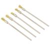 5pcs 3mm Shank 100mm Brass Stainless Steel Wire Brushes Cleaning Polishing Brush