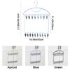 18 Clips Socks Drying Rack Large Capacity Folding Underwear Drying Clips Space Saving Stainless Steel Underwear Socks Holder