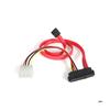 Câble Adaptateur - StarTech - SFF-8482 Vers SATA - 46 Cm - Alimentation LP4 - Rouge
